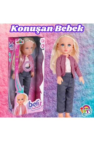 Beliz Bebek - Türkçe Konuşan Beliz Bebek - Konuşan Bebek - Fonsiyonlu Bebek - Mor