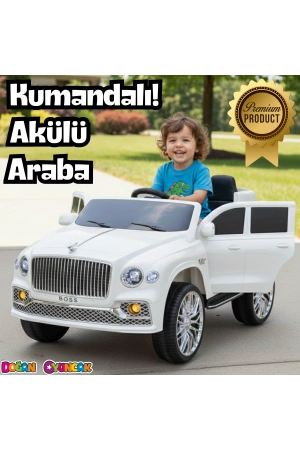 Boss GT Beyaz Uzaktan Kumandalı 4X2 12 Volt Akülü Araba - RC Maybach Akülü Araba