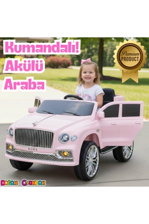 Boss GT Pembe Uzaktan Kumandalı 4X2 12 Volt Akülü Araba - RC Maybach Akülü Araba