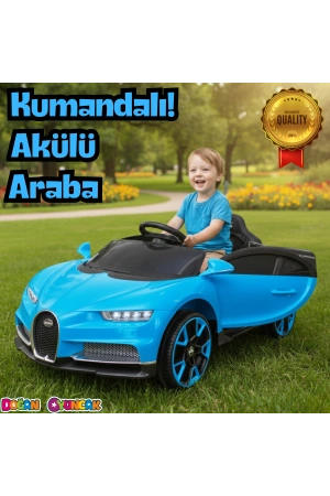 Bravo GT Mavi Uzaktan Kumandalı 4X2 12 Volt Akülü Araba - RC Bugatti Akülü Araba