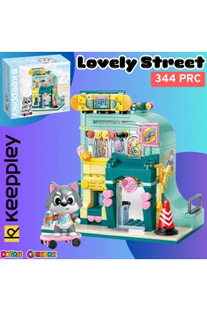 Mikro Blok Kaykay Dükkanı 344 Parça - Lego Setleri - Keeppley Mini Lego - Keeppley Lego - Mikro Bloklar