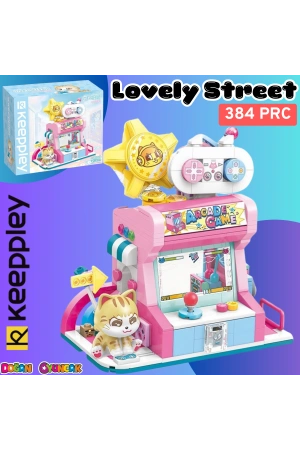 Mikro Blok Kedi Oyun Evi Dükkanı 384 Parça - Lego Setleri - Keeppley Mini Lego - Keeppley Lego - Mikro Bloklar