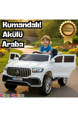 Miracle GT Beyaz Uzaktan Kumandalı 4X2 12 Volt Akülü Araba - RC Mercedes Akülü Araba