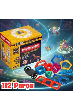 Orijinal Magical Magnet 112 Parça Manyetik Lego - Magnetic Magical Magnet - Mıknatıslı Lego - Mıknatıs Lego
