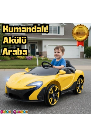 Quantum GT Sarı Uzaktan Kumandalı 4X2 12 Volt Akülü Araba - RC McLaren Akülü Araba