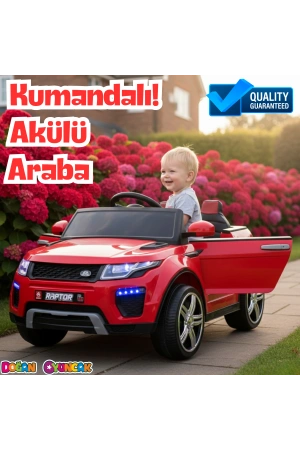 Raptor GT Kırmızı Uzaktan Kumandalı 4X2 12 Volt Akülü Araba - RC Land Rover Akülü Araba Range Rover