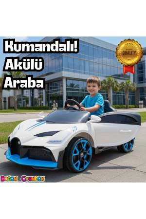 Style GT Beyaz Uzaktan Kumandalı 4X2 12 Volt Akülü Araba - RC Bugatti Divo Akülü Araba