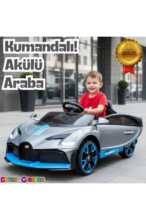 Style GT Gri Uzaktan Kumandalı 4X2 12 Volt Akülü Araba - RC Bugatti Divo Akülü Araba