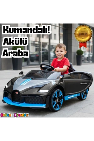 Style GT Siyah Uzaktan Kumandalı 4X2 12 Volt Akülü Araba - RC Bugatti Divo Akülü Araba