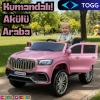 Ata GT Pembe Uzaktan Kumandalı 4X2 12 Volt Akülü Araba - RC Togg Akülü Araba Tog Akülü Araç