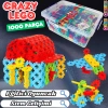Crazy Eğitici Blok Oyunu 1000 Parça - Oyuncak Lego Seti - Birbirine Geçmeli STEM Lego Seti - Eğitici Oyuncak
