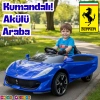 Favori GT Mavi Uzaktan Kumandalı 4X2 12 Volt Akülü Araba - RC Ferrari Akülü Araba