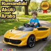 Favori GT Sarı Uzaktan Kumandalı 4X2 12 Volt Akülü Araba - RC Ferrari Akülü Araba