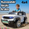 Fenomen Beyaz Uzaktan Kumandalı 4X4 12 Volt Çift Kişilik Akülü Araba - RC Jeep 4x4 Akülü Araba