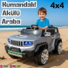 Fenomen Gri Uzaktan Kumandalı 4X4 12 Volt Çift Kişilik Akülü Araba - RC Jeep 4x4 Akülü Araba