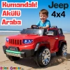 Fenomen Kırmızı Uzaktan Kumandalı 4X4 12 Volt Çift Kişilik Akülü Araba - RC Jeep 4x4 Akülü Araba