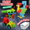 Flexy Tangles Blok Oyunu 250 Parça - Oyuncak Lego Seti - Birbirine Geçmeli STEM Lego Seti - Eğitici Oyuncak