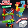 Flexy Tangles Blok Oyunu 500 Parça - Oyuncak Lego Seti - Birbirine Geçmeli STEM Lego Seti - Eğitici Oyuncak