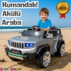 İznik Gri Uzaktan Kumandalı 4X2 12 Volt Akülü Araba - RC Jeep Akülü Araba