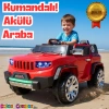 İznik Kırmızı Uzaktan Kumandalı 4X2 12 Volt Akülü Araba - RC Jeep Akülü Araba