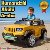 İznik Sarı Uzaktan Kumandalı 4X2 12 Volt Akülü Araba - RC Jeep Akülü Araba