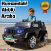 İznik Siyah Uzaktan Kumandalı 4X2 12 Volt Akülü Araba - RC Jeep Akülü Araba