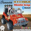 Kumandalı Çift Kişilik Mega Akülü Araba Kırmızı - 12 Volt İki Kişilik Akülü Araba Akülü JEEP - Mega Off Road Turbo Jeep