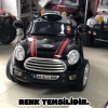 Kumandalı Mini Cooper Akülü Araba Kırmızı - Kumandalı 12 Volt Tek Kişilik Akülü Araba Akülü JEEP - Turbo Coupe Akülü Araba
