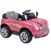 Kumandalı Mini Cooper Akülü Araba Pembe - Kumandalı 12 Volt Tek Kişilik Akülü Araba Akülü JEEP - Turbo Coupe Akülü Araba