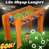 Lüx Ahşap Langırt Seti - Ahşap Oyuncak - Futbol Oyuncakları - Top Oyuncak Langırt Setleri - Langırt Oyuncakları - Ahşap Masa Oyunu