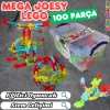 Mega Joesy Eğitici Blok Oyunu 100 Parça - Oyuncak Lego Seti - Birbirine Geçmeli STEM Lego Seti - Eğitici Oyuncak