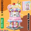 Mikro Blok Kapkek Dükkanı 350 Parça - Lego Setleri - Keeppley Mini Lego - Cup Cake Lego - Keeppley Lego - Mikro Bloklar