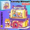 Mikro Blok Shiba Inu Gashapon Machine Kapsül Oyuncak Dükkanı 435 Parça - Lego Setleri - Keeppley Mini Lego - Keeppley Lego - Mikro Bloklar