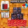 Minecraft Lav ve Magma Desenli Blok Manyetik Lego Minecraft Manyetik Lego Minecraft Lego Megacraft Lego Seti Megnetic Blocks
