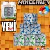 Minecraft Zümrüt, Kızıltaş ve Elmas Desenli Blok Manyetik Lego Minecraft Manyetik Lego Minecraft Lego Megacraft Lego Seti Megnetic Blocks
