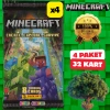 Orijinal Minecraft Treadin Card (4 Paket) - Minecraft Oyun Kartları - Minecraft Koleksiyonluk Kartı Minecraft Kart