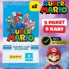 Orijinal Süper Mario Treadin Card (2 Paket) - Süper Mario Oyun Kartları - Süper Mario Koleksiyonluk Kartı