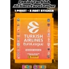 Turkish Airlines Euroleague Çıkartma Paketi (1 Paket) - Basketbol EuroLeague Sticker Çıkarmaları Panini Basketbol