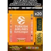 Turkish Airlines Euroleague Çıkartma Paketi (20 Paket) - Basketbol EuroLeague Sticker Çıkarmaları Panini Basketbol