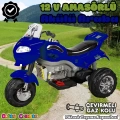 Amortisörlü Akülü Turbo GoWay Motosiklet Lacivert - Aliş GoWay Motorsiklet 12 Volt Akülü Motor - Aliş Go Way Motor