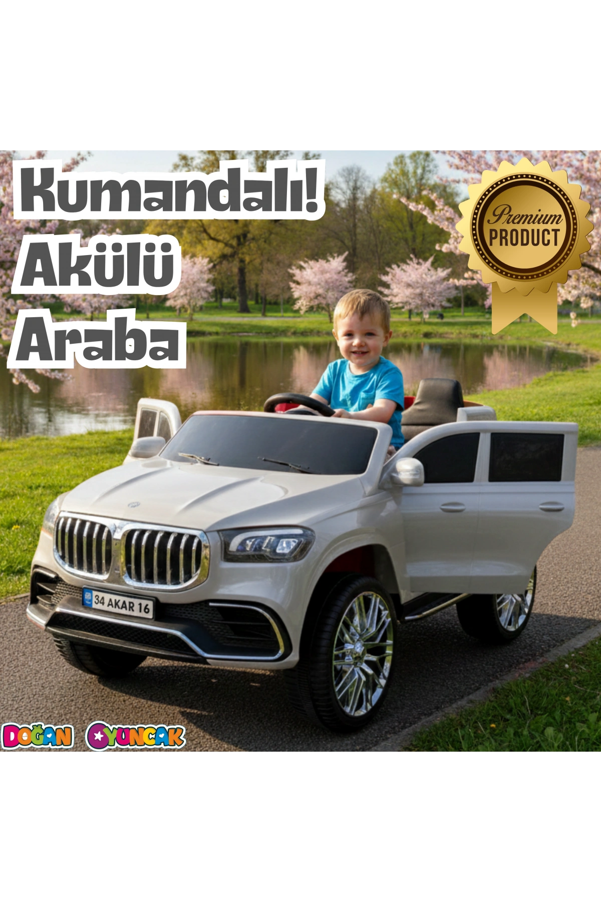 Bold GT Gri Uzaktan Kumandalı 4X2 12 Volt Akülü Araba - RC BMW Akülü Araba BMW Akülü Araç