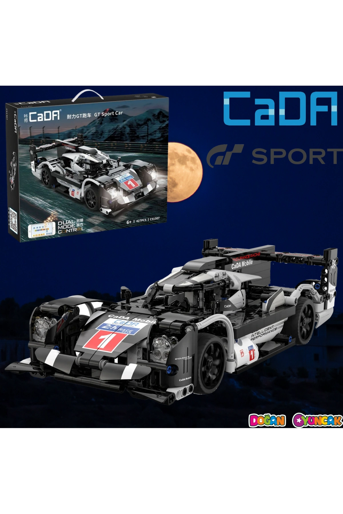 CADA Kumandalı GT Sport Motorlu Araba Lego - Lego Setleri - CADA Mini Lego - Araba CADA Lego RC Araba