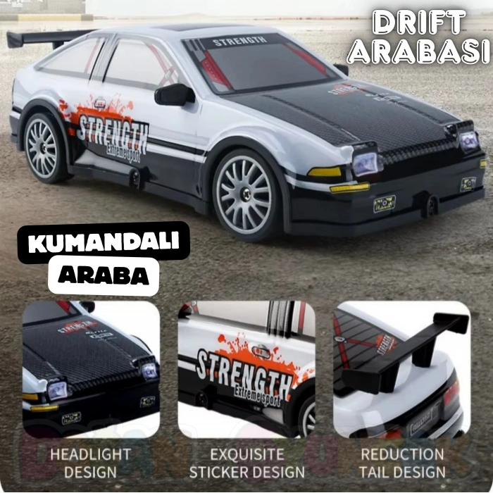 Uzaktan Kumandalı Drift Arabası Racing Car Drift - Işıklı Ful Drift Araba RC Araba - RC Araç