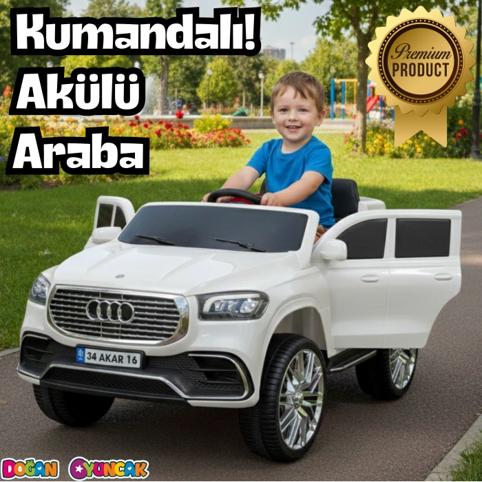 Admire GT Beyaz Uzaktan Kumandalı 4X2 12 Volt Akülü Araba - RC Audi Akülü Araba Audi Akülü Araç