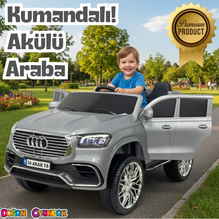 Admire GT Gri Uzaktan Kumandalı 4X2 12 Volt Akülü Araba - RC Audi Akülü Araba Audi Akülü Araç