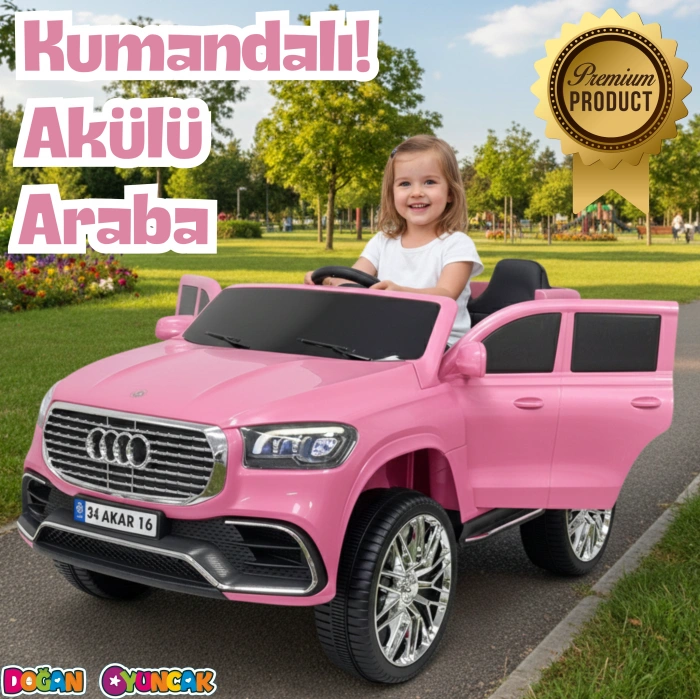 Admire GT Pembe Uzaktan Kumandalı 4X2 12 Volt Akülü Araba - RC Audi Akülü Araba Audi Akülü Araç
