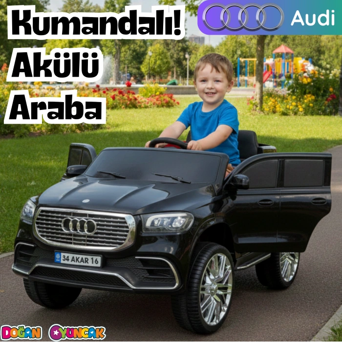 Admire GT Siyah Uzaktan Kumandalı 4X2 12 Volt Akülü Araba - RC Audi Akülü Araba Audi Akülü Araç
