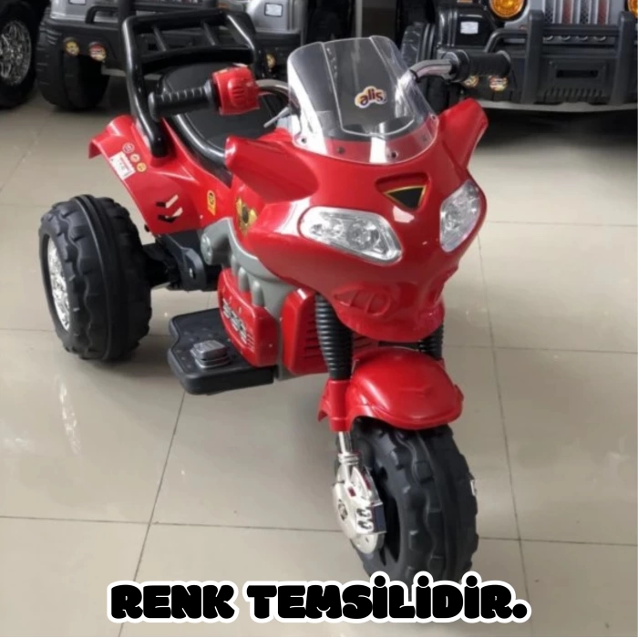 Amortisörlü Akülü Turbo GoWay Motosiklet Siyah - Aliş GoWay Motorsiklet 12 Volt Akülü Motor - Aliş Go Way Motor