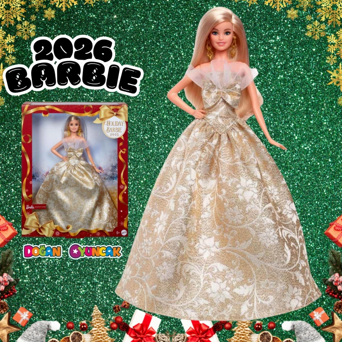 Barbie 2026 Yılbaşı Bebeği - Barbie Yılbaşı Bebek - Barbie Bebek Barbie 2025-2026 Bebeği - Holiday Barbie 2026