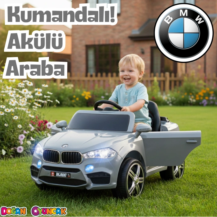 Blade GT Gri Uzaktan Kumandalı 4X2 12 Volt Akülü Araba - RC BMW Akülü Araba
